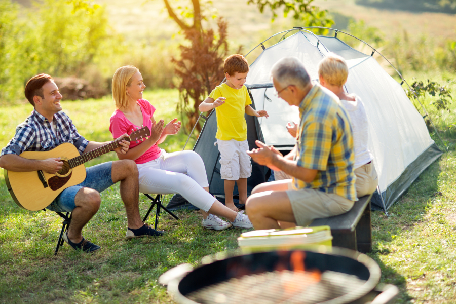 ambiance familial dans un camping Dordogne